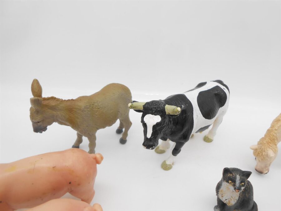 11 Schleich Bauernhof Tiere Vintage Kuh Pferd Schwein Schaaf & mehr