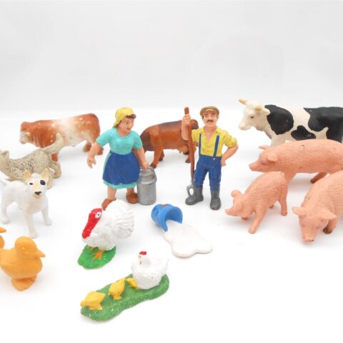 15 Bauernhoftiere Figuren Bullyland Bundle Vintage 80er 90er Jahre