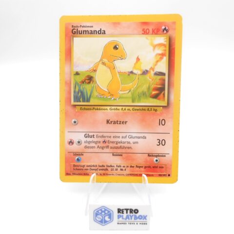 1999 Pokémon GLUMANDA 46/102 Base Set DE Vintage Karte