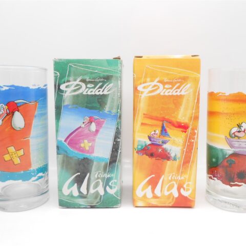 2x DIDDL Vintage Gläser mit OVP! Trinkglas Top Zustand Retro 90er