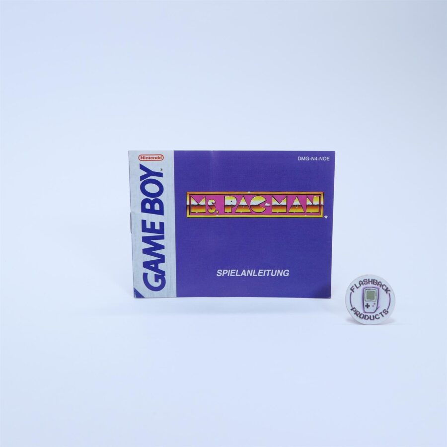 Anleitung Heft MS. PAC-MAN für Nintendo GAMEBOY GB Zustand Gut