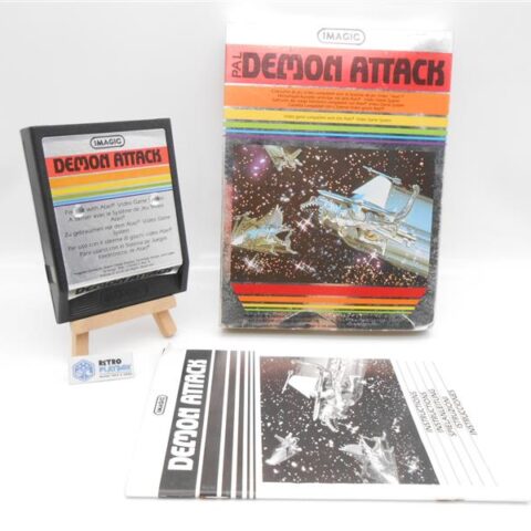 Atari 2600 DEMON ATTACK mit OVP Spiel Game Vintage Retro