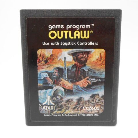 Atari 2600 OUTLAW Spiel Game Vintage Retro 80er