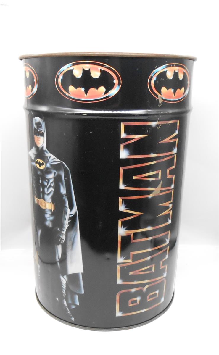 BATMAN Tonne Sitztonne Metall (ohne Deckel) 1989 Vintage Rarität Sammler