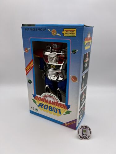 Commander Robot / Roboter Space Vintage Retro 80er 90er Teildefekt
