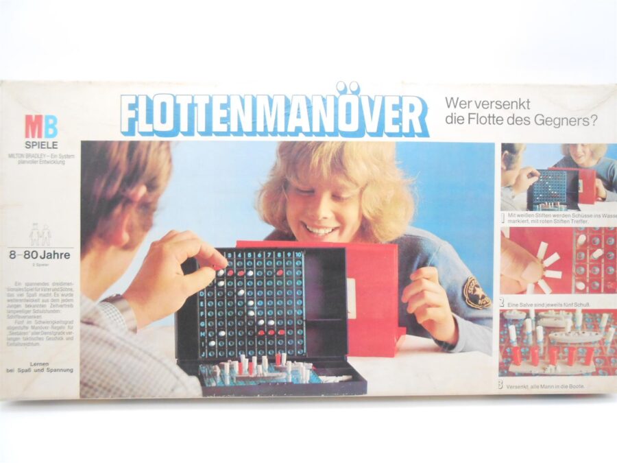 Flottenmanöver - MB Spiele 1972 - Vollständig Vintage Gesellschaftsspiel