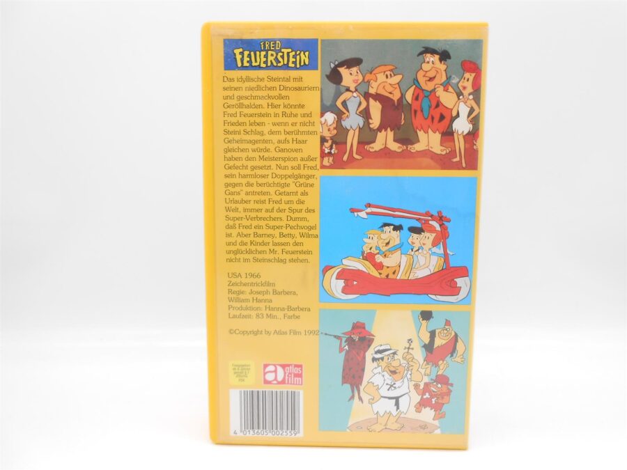 Fred Feuerstein lebt gefährlich VHS Kassette