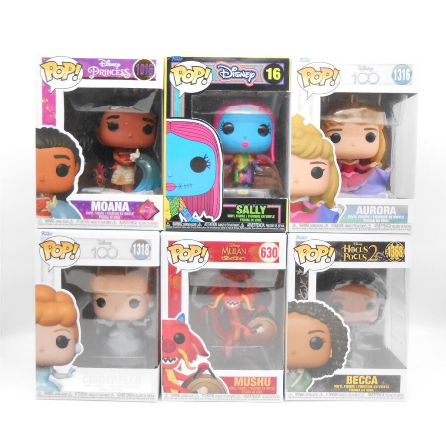 FUNKO Pop! Sparpaket 6x DISNEY Sally, Mulan, Becca & mehr Gratis Versand!