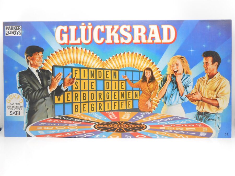 Glücksrad Brettspiel Gesellschaftsspiel Parker 1989 Das Spiel zur TV Show