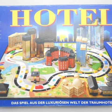 Hotel MB Brettspiel Blaue Ausg. 1996 Hasbro Guter Zustand inkl. Laternen