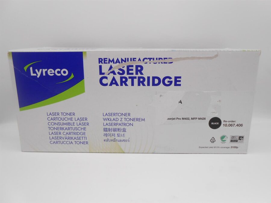Lasertoner Tonerkartusche Black Lyreco Remanufactured Laser Cartridge