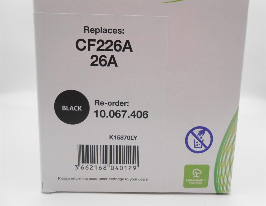 Lasertoner Tonerkartusche Black Lyreco Remanufactured Laser Cartridge