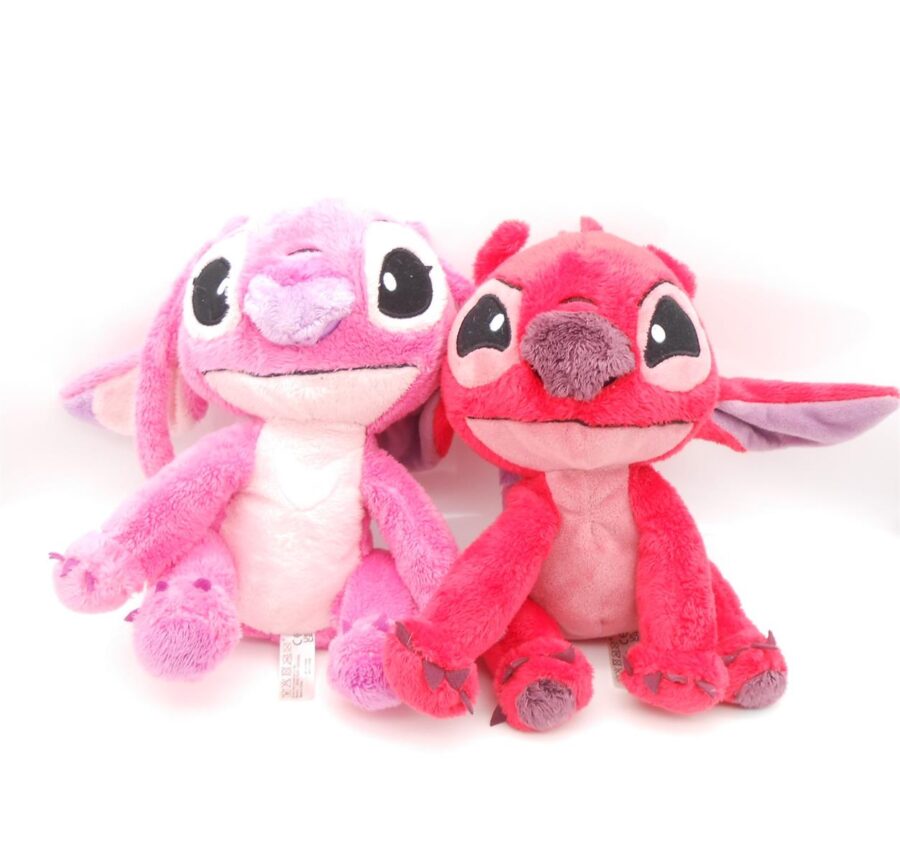 Lilo & Stitch Angel (rosa) +Leroy (rot) Disney Plüschfiguren Kuscheltier
