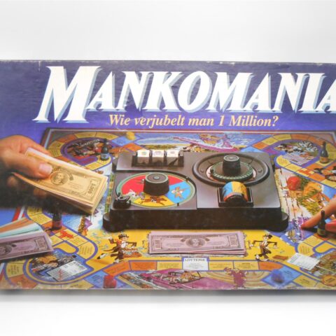 MANKOMANIA Gesellschaftsspiel MB Spiel (ein Haus fehlt) Retro 1985