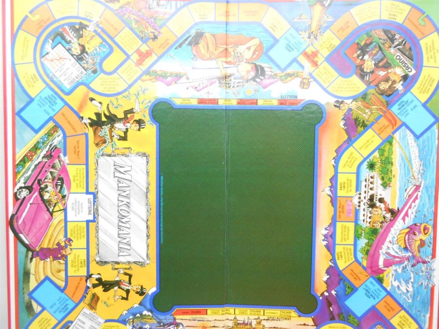 MANKOMANIA Gesellschaftsspiel MB Spiel (ein Haus fehlt) Retro 1985