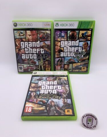 Microsoft Xbox 360 Bundle GTA 4 +5 +Liberty City FRZ Version Zustand:Gut