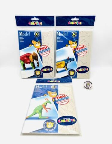 Modell Set: Elefant, Känguru & Nilpferd Junior Line Creative