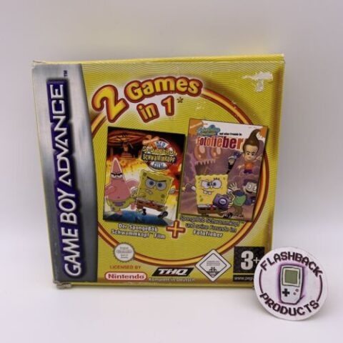 Nintendo Gameboy 2 in 1 Spongebob Film & Fotofieber mit OVP Zustand: Gut