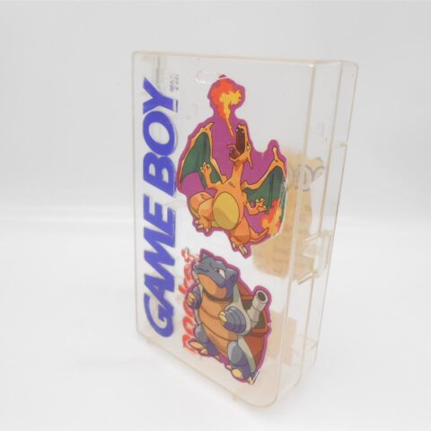 Nintendo GameBoy Pocket Case Transparent Acryl mit Pokémon Sticker