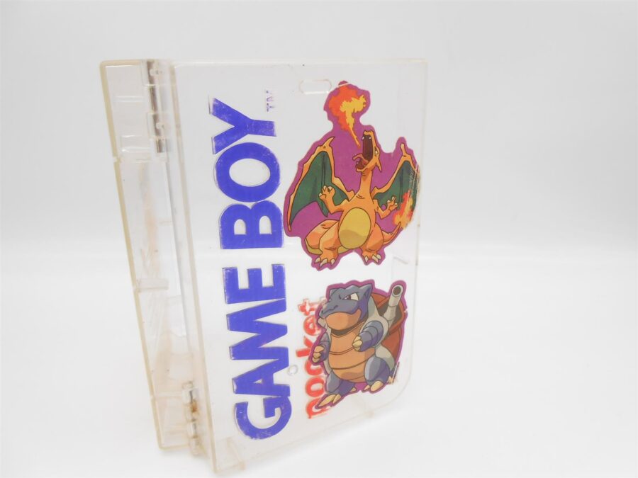 Nintendo GameBoy Pocket Case Transparent Acryl mit Pokémon Sticker