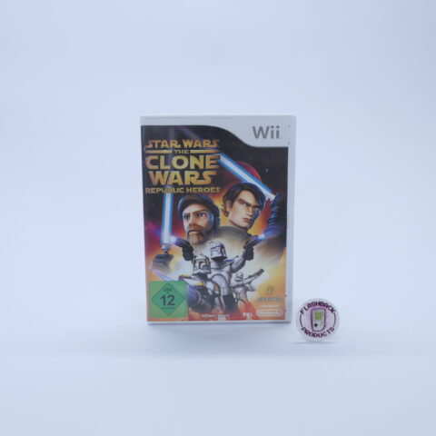 Nintendo Wii Spiel STAR WARS THE CLONE WARS REPUBLIC HEROES Zustand Gut