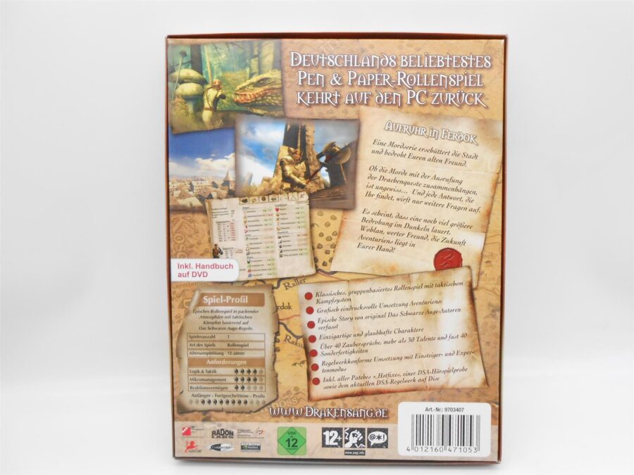 PC Das Schwarze Auge: Drakensang Deutsch "Big" Box