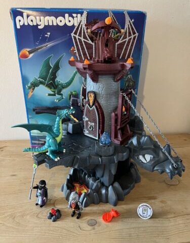 Playmobil 4836 Drachenturm + Drache + Zubehör & OVP