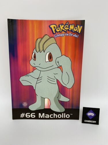 Pokémon Postkarte Karte Machollo #66/ Nintendo 2000 Retro