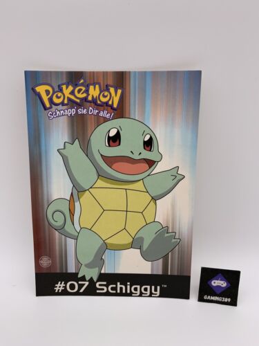 Pokémon Postkarte Karte Schiggy #07 / Nintendo 2000 Retro