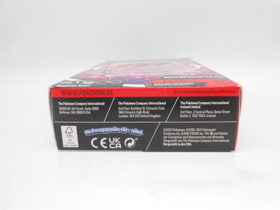 Pokemon Sammelkarten Spiel Pokémon EX-Kampfdeck Granforgita-ex DE 2023