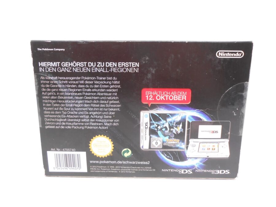 Pokemon Schwarze Edition 2 Tasche Sealed Seltene Vorverkauf-Version