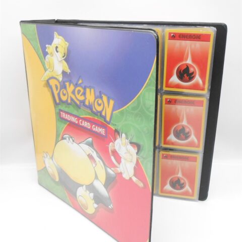 Pokémon Vintage Sammelordner TCG + 24 Energiekarten Retro