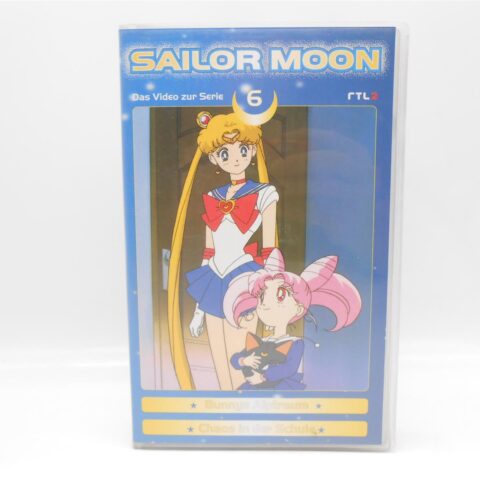SAILOR MOON 6 VHS Kassette Bunnys Alptraum - Chaos in der Schule