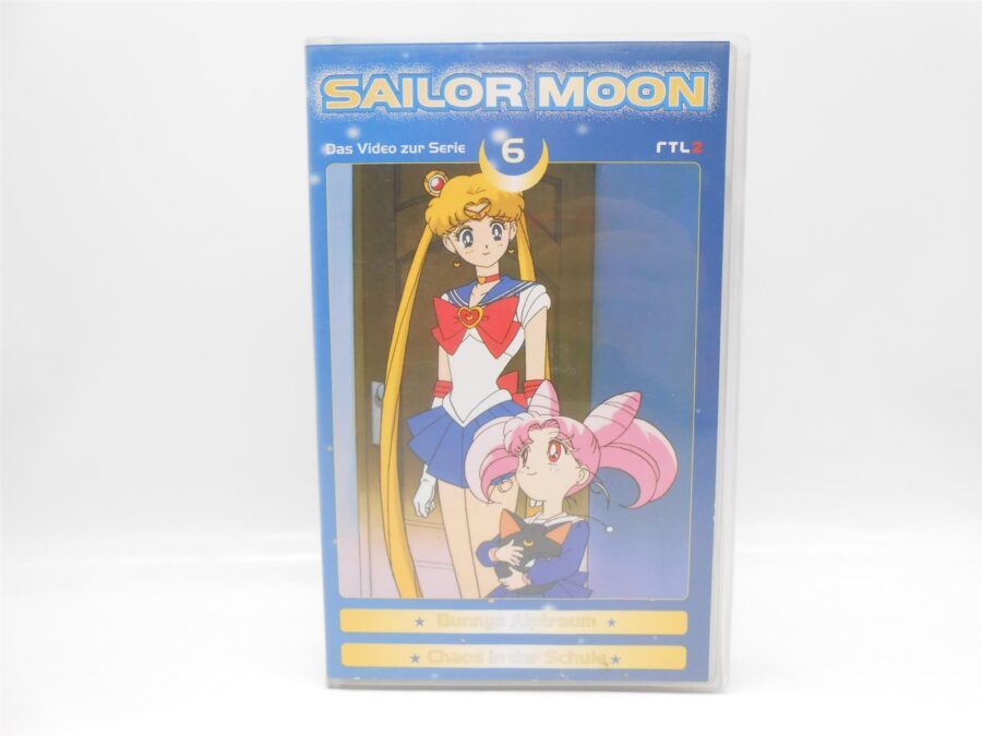 SAILOR MOON 6 VHS Kassette Bunnys Alptraum - Chaos in der Schule