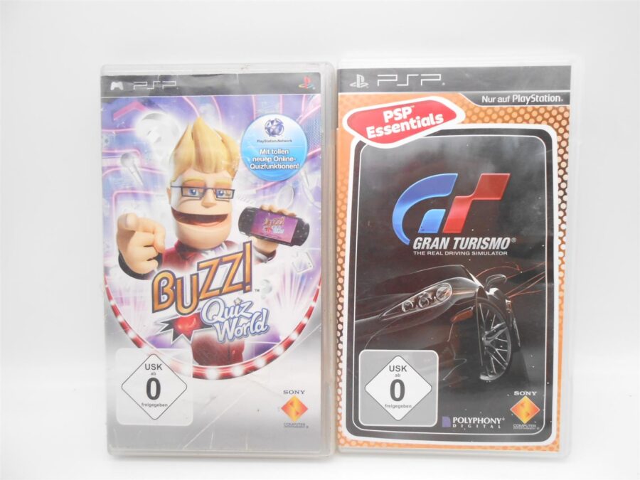 Sony PSP Spiele Bundle 6 Stück Disney Lego Buzz Gran Turismo Sparpaket