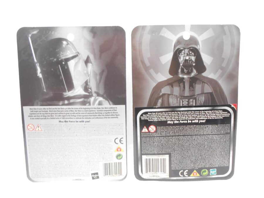 Star Wars Convention Figuren Boba Fett & Darth Vader Silber 2003/2004
