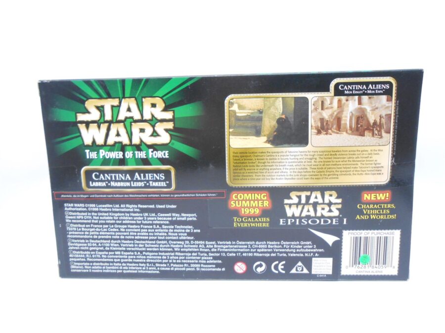 Star Wars Power of the Force Cantina Aliens Labria, Nabrun Leids, Takeel