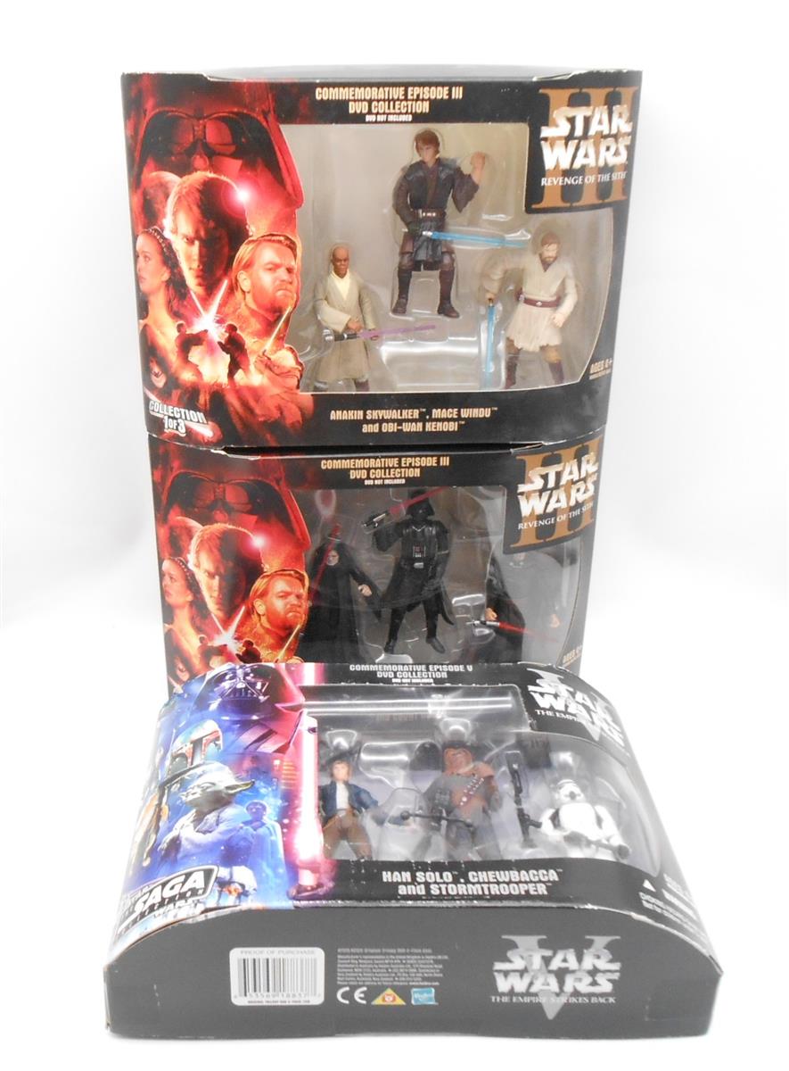 Star Wars Revenge of the Sith & the Empire Strikes Back 3 Stück