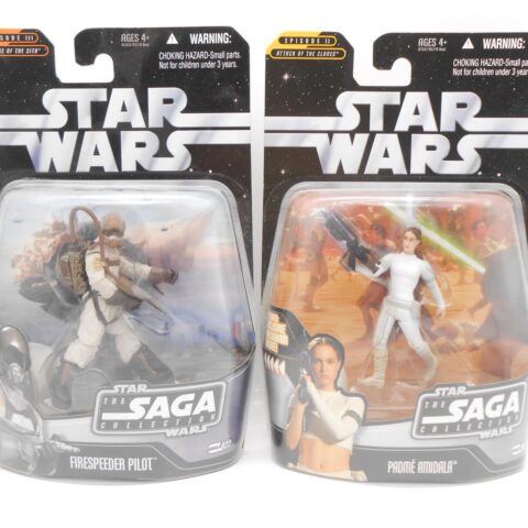 Star Wars Saga Collection Padmé Amidala + Firespeeder Pilot 2006 Hasbro