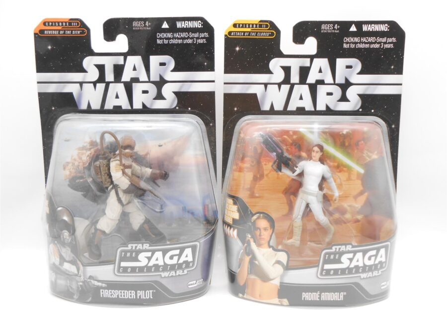 Star Wars Saga Collection Padmé Amidala + Firespeeder Pilot 2006 Hasbro