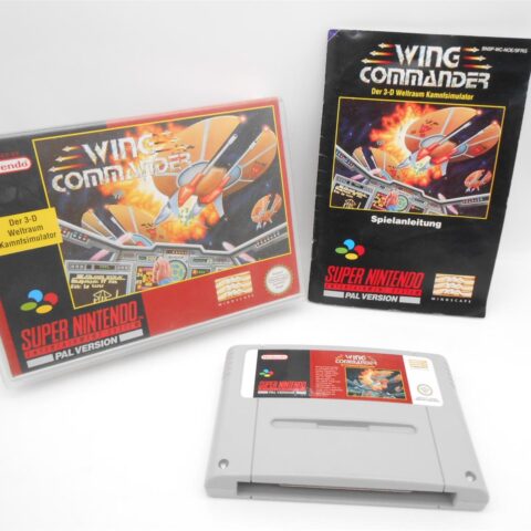 Super Nintendo SNES Spiel Wing Commander Modul & Anleitung