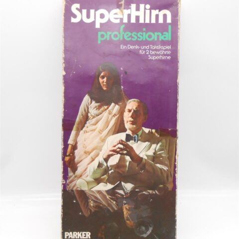 Superhirn 1976 Strategiespiel Taktik Parker Vintage verpackung beschädigt