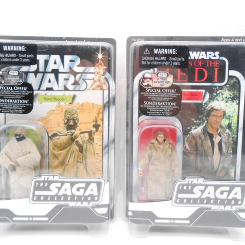 The Star Wars Saga Collection Return of the Jedi Han Solo + Sand People