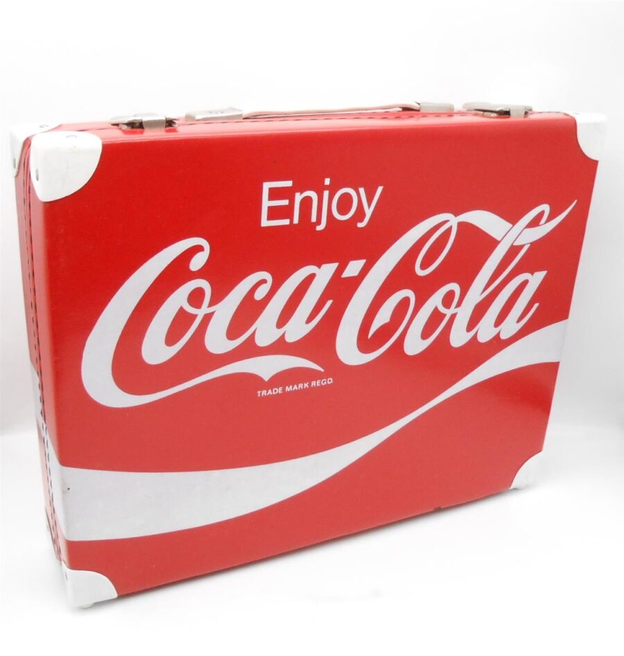 Vintage COCA-COLA Aktenkoffer Koffer Sammlerstück Werbung Reklame 1980er
