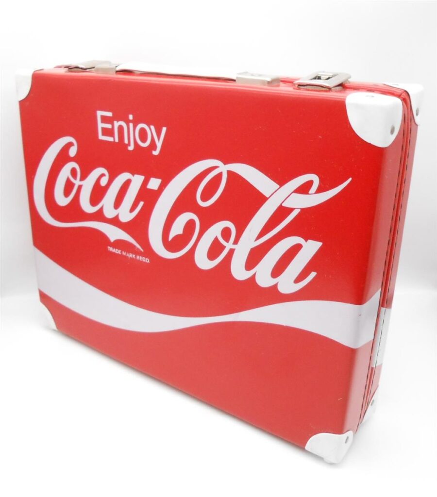 Vintage COCA-COLA Aktenkoffer Koffer Sammlerstück Werbung Reklame 1980er