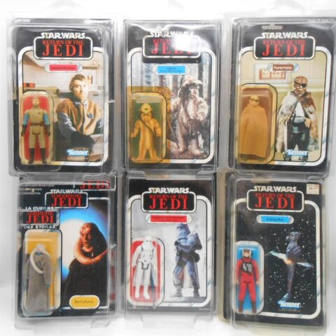 Vintage Star Wars 80er Jahre Sammlung 58 Figuren + Snowspeeder + Zubehör